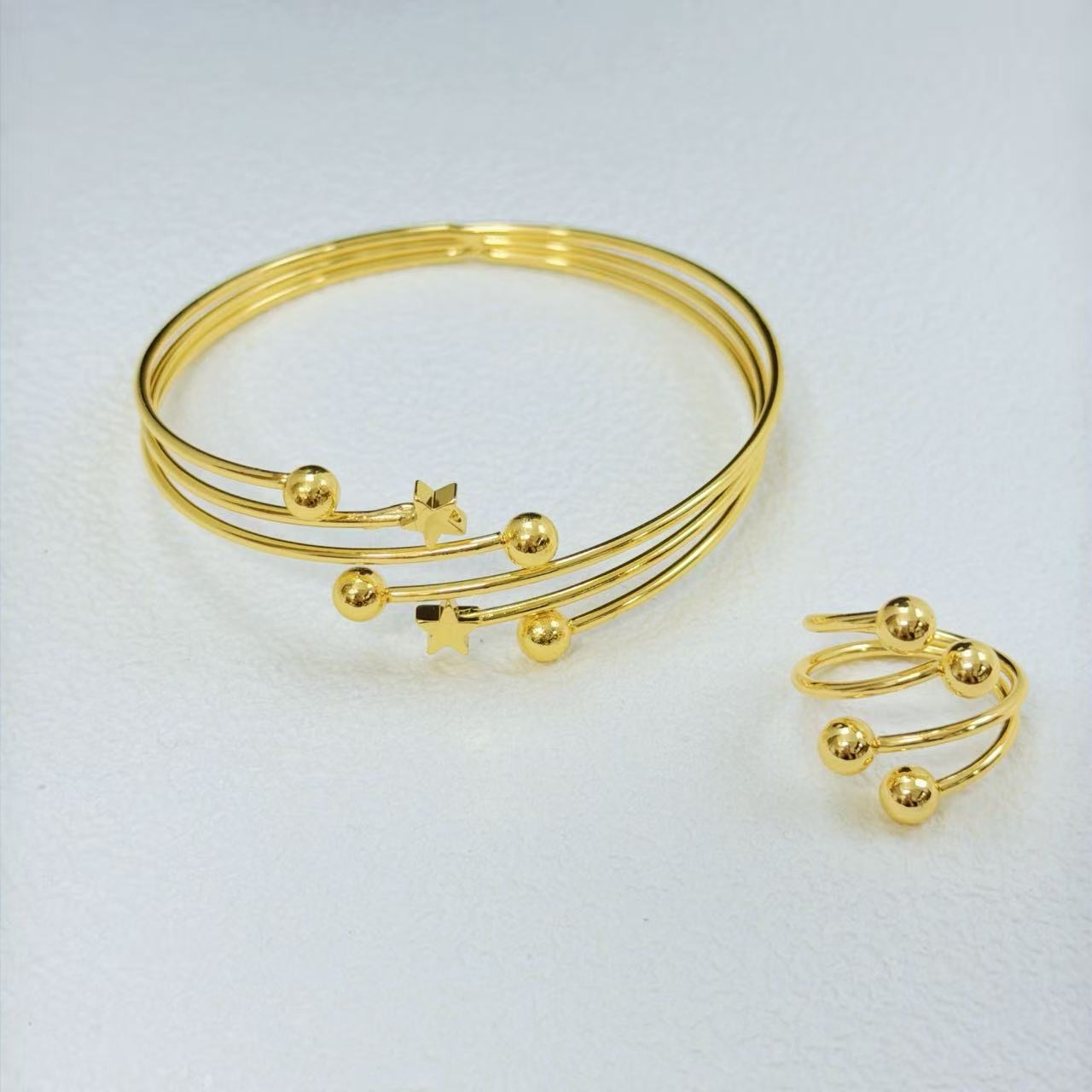 Star Bangle & Ring Set
